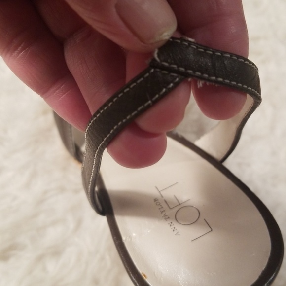 Ann Taylor Sz 7 Basket Weave 3.5 Heels - Picture 4 of 8